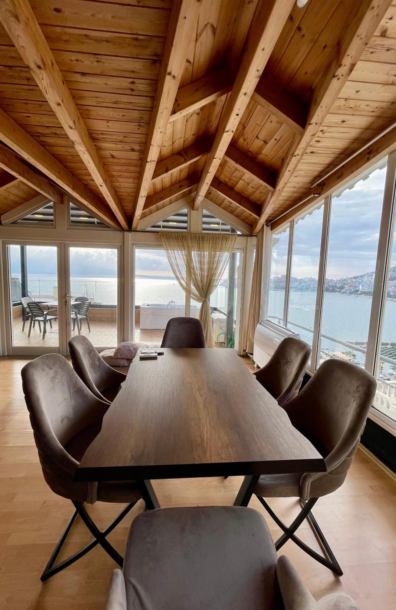 Sarandë Seaview Golden Penthouse 아파트 외부 사진