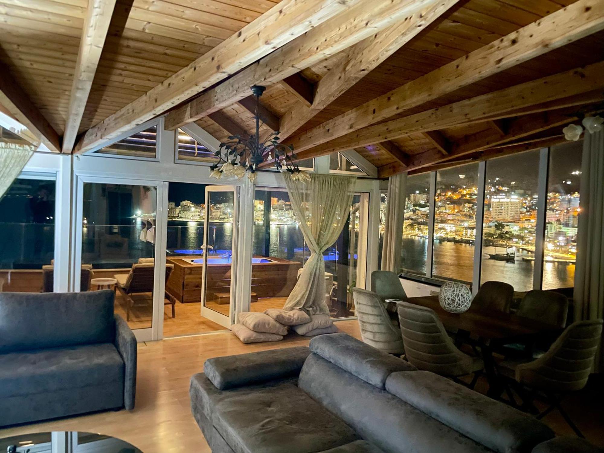 Sarandë Seaview Golden Penthouse 아파트 외부 사진