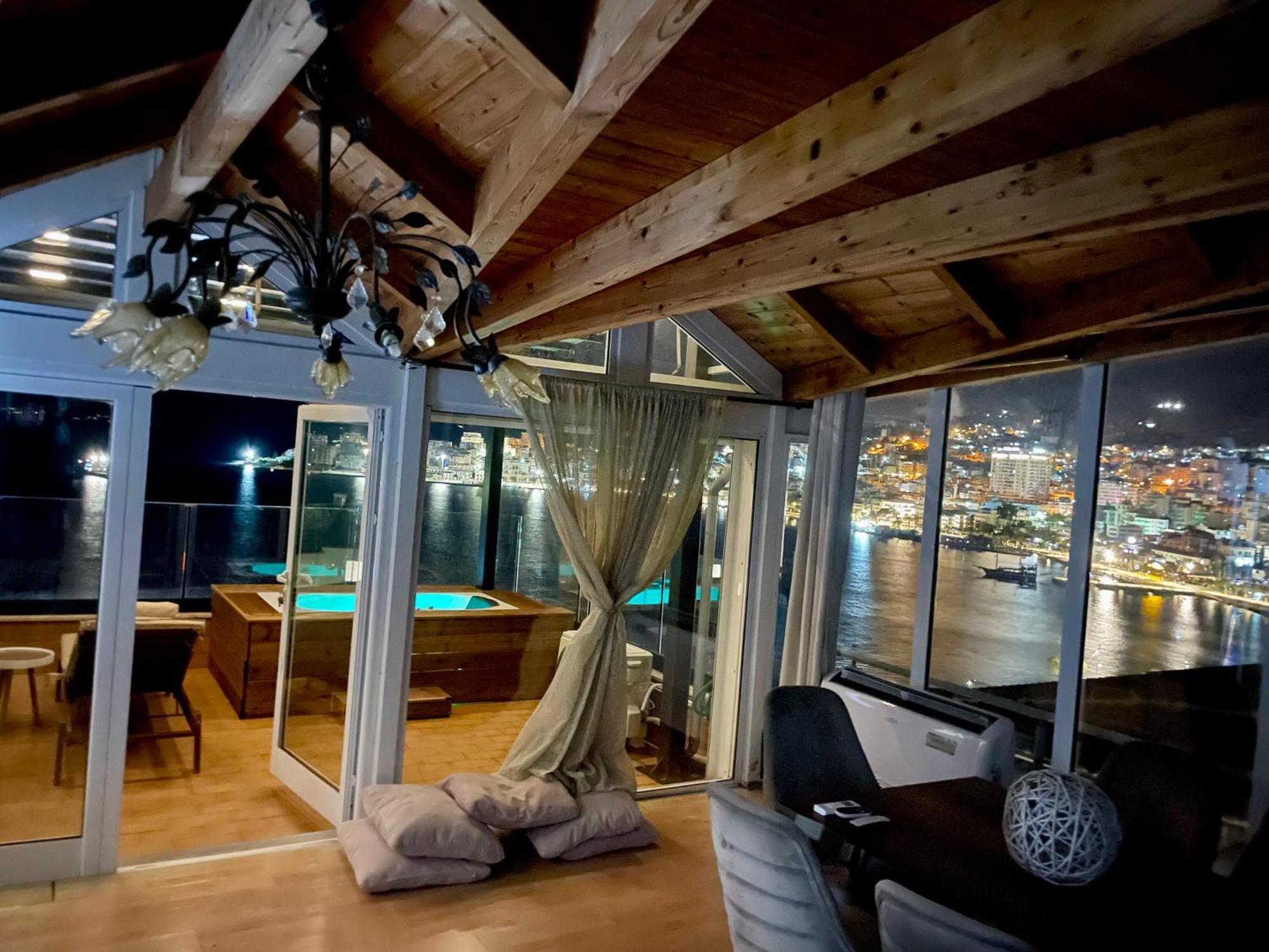 Sarandë Seaview Golden Penthouse 아파트 외부 사진